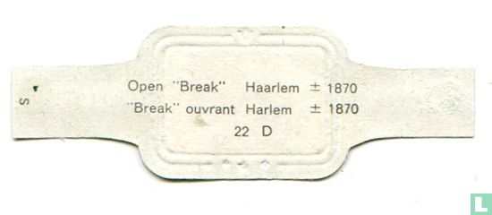 Open ”Break” [Harlem]  ± 1870 - Image 2
