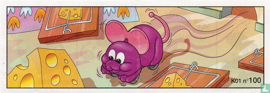 Roze muis op wieltjes - Image 1