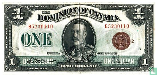 Kanada 1 Dollar-1923 (red seal) - Bild 1