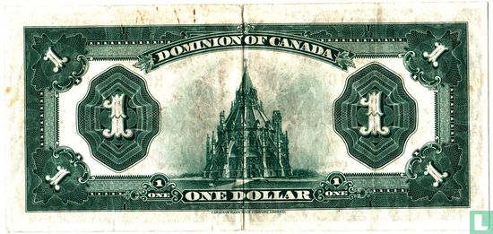 Canada 1 dollar 1923 (red seal) - Image 2