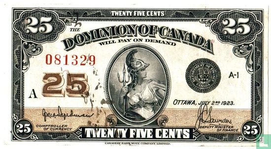 Kanada 25 Cent 1923 - Bild 1