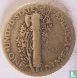 États-Unis 1 dime 1934 (sans lettre) - Image 2