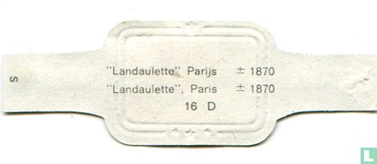 ”Landaulette”  Paris  ± 1870 - Image 2
