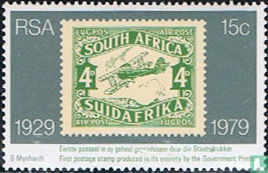 50 years of the first postage stamp printed in South Africa