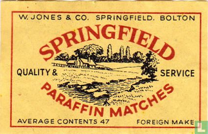 Springfield paraffin matches