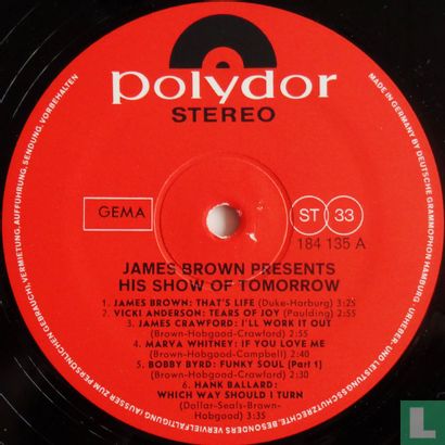 James Brown Presents His Show of Tomorrow - Afbeelding 3
