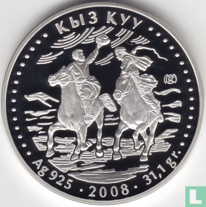 Kazakhstan 500 tenge 2008 (PROOF) "National horsegame Kyz kuu" - Image 1