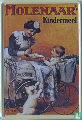 Nostalgisch reklamebord Molenaar`s kindermeel - Image 1