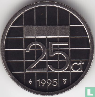 Nederland 25 cent 1995 (PROOF) - Afbeelding 1