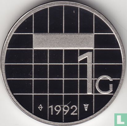 Nederland 1 gulden 1992 (PROOF) - Afbeelding 1