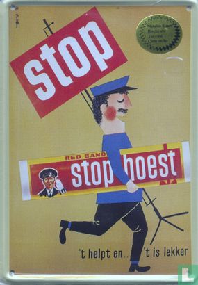 Nostalgisch reklamebord Red Band Stop Hoest - Image 1