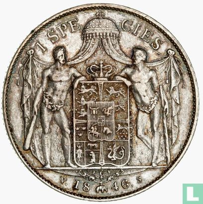Denemarken 1 speciedaler 1846 - Afbeelding 1