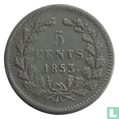 Niederlande 5 Cent 1853 - Bild 1