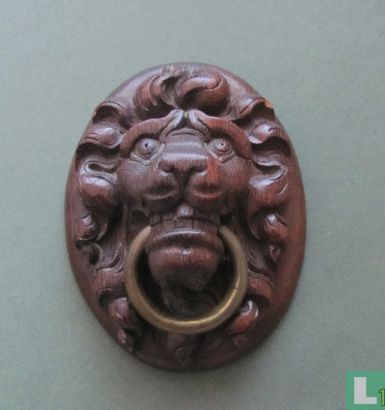 Eiken gesneden leeuwenkop - laat 18e eeuw
