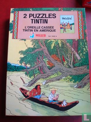 Tintin puzzle L'Oreille Casse + En Amerique - Bild 1