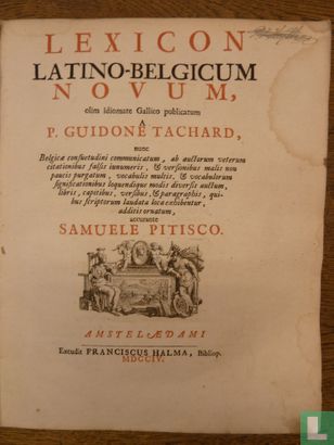 Lexicon Latino-Belgicum novum - Image 1