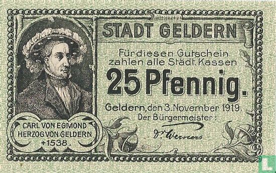 Stadt Geldern 25 Pfennig 1919