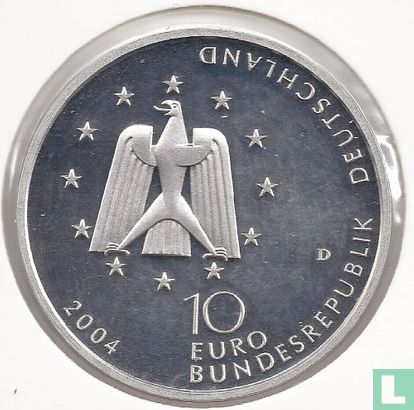 Duitsland 10 euro 2004 "Columbus - European laboratory for the international space station" - Afbeelding 1