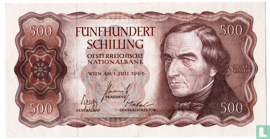 Oostenrijk 500 Schilling 1965 - Afbeelding 1