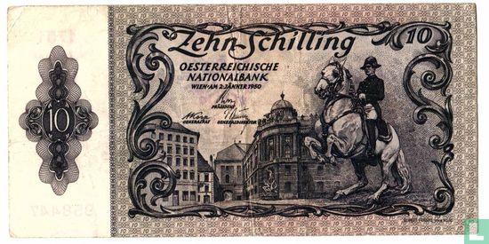 Oostenrijk 10 Schilling 1950 - Afbeelding 1