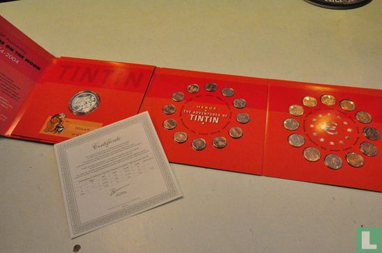 Multiple countries mint set 2004 "Tintin - 50th Anniversary - Explorers on the moon - 1954-2004" - Image 3
