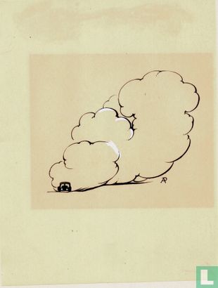 Anton Piek Originele tekening voor illustratie uit 'Er voert geen weg buitenom' - Afbeelding 1