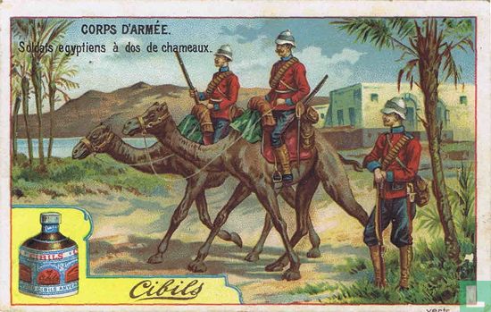 Soldats egyptiens à dos de chameaux - Afbeelding 1