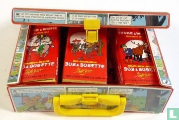 Suske en Wiske koffertje met daarin 29 Suske en Wiske chocoladerepen - Image 3