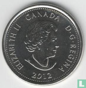 Kanada 25 Cent 2012 (gefärbt) "Bicentenary War of 1812 - Tecumseh" - Bild 1
