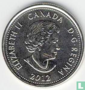Canada 25 cents 2012 (coloré) "Bicentenary War of 1812 - Sir Isaac Brock" - Image 1