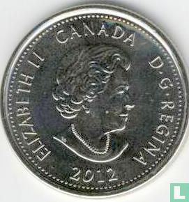 Canada 25 cents 2012 (non coloré) "Bicentenary War of 1812 - Tecumseh" - Image 1