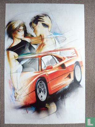 Couple with Ferrari