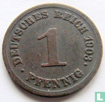 Empire allemand 1 pfennig 1903 (E) - Image 1