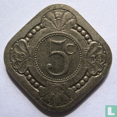 Netherlands 5 cents 1934 - Image 1