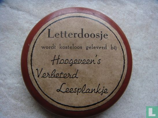 Letterdoosje bij Hoogeveen's verbeterd leesplankje  - Image 1