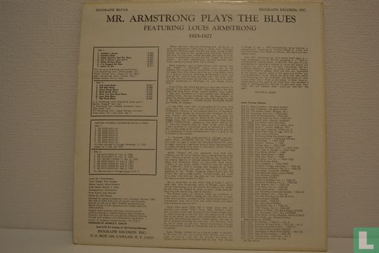 Mr. Armstrong Plays The Blues - Afbeelding 2