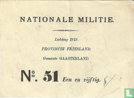 1912 Nationale Militie - Afbeelding 1