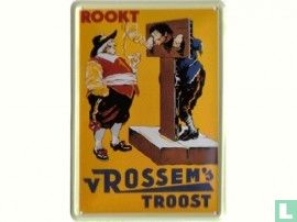 Van Rossem's Troost - Reclamebord van blik