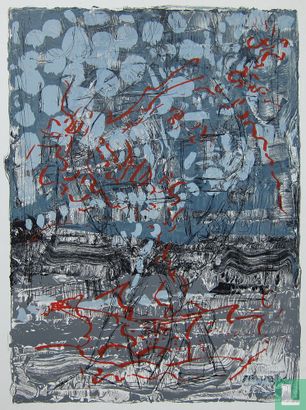Jean-Paul Riopelle, Abstracte compositie, 1974