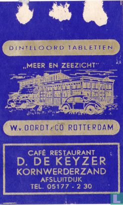 "Meer en Zeezicht" Café Restaurant D. de Keyzer