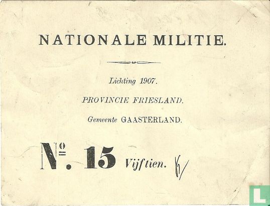 1907 Nationale Militie - Afbeelding 1