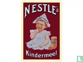 Nestle's Kindermeel - Reclamebord van blik