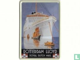 Rotterdam LLoyd - Reclamebord van blik