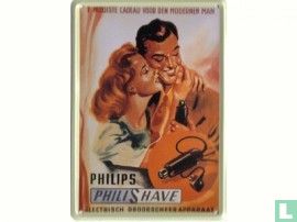 Philips Philishave - Reclamebord van blik
