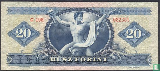 Hongarije 20 Forint 1962 - Afbeelding 2