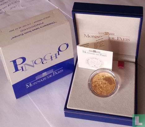 France 20 euro 2002 (PROOF) "Pinocchio" - Image 3