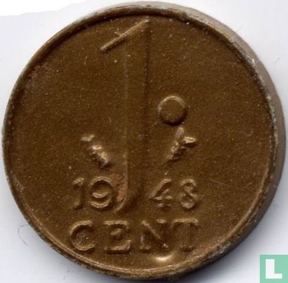 Nederland 1 cent 1948 - Image 1