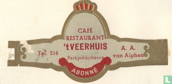 Café Restaurant 't veerhuis perkpolder port-Tel 216-a. a. vakil - Image 1