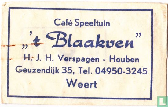Café Speeltuin " 't Blaakven" - Image 1