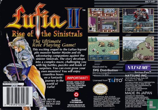 Lufia II: Rise of the Sinistrals - Afbeelding 2